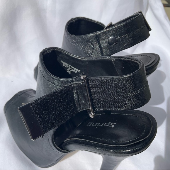 BUNDLE - Spring - Black sling back peep toe 4” stiletto heels - Size 6 - Picture 6 of 9